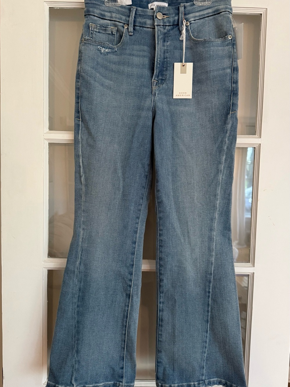 Good American Good Legs Crop Mini Boot Jeans